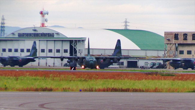 C-130H 離陸前の準備 小牧基地午後
