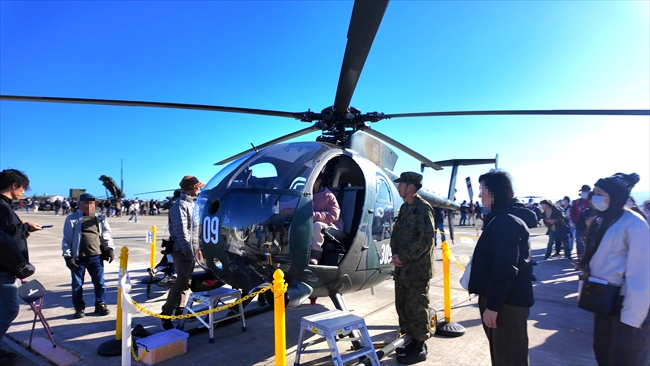 明野駐屯地記念行事　OH-6D