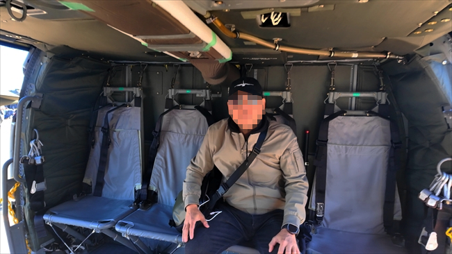 明野駐屯地記念行事　UH-60JAに試乗